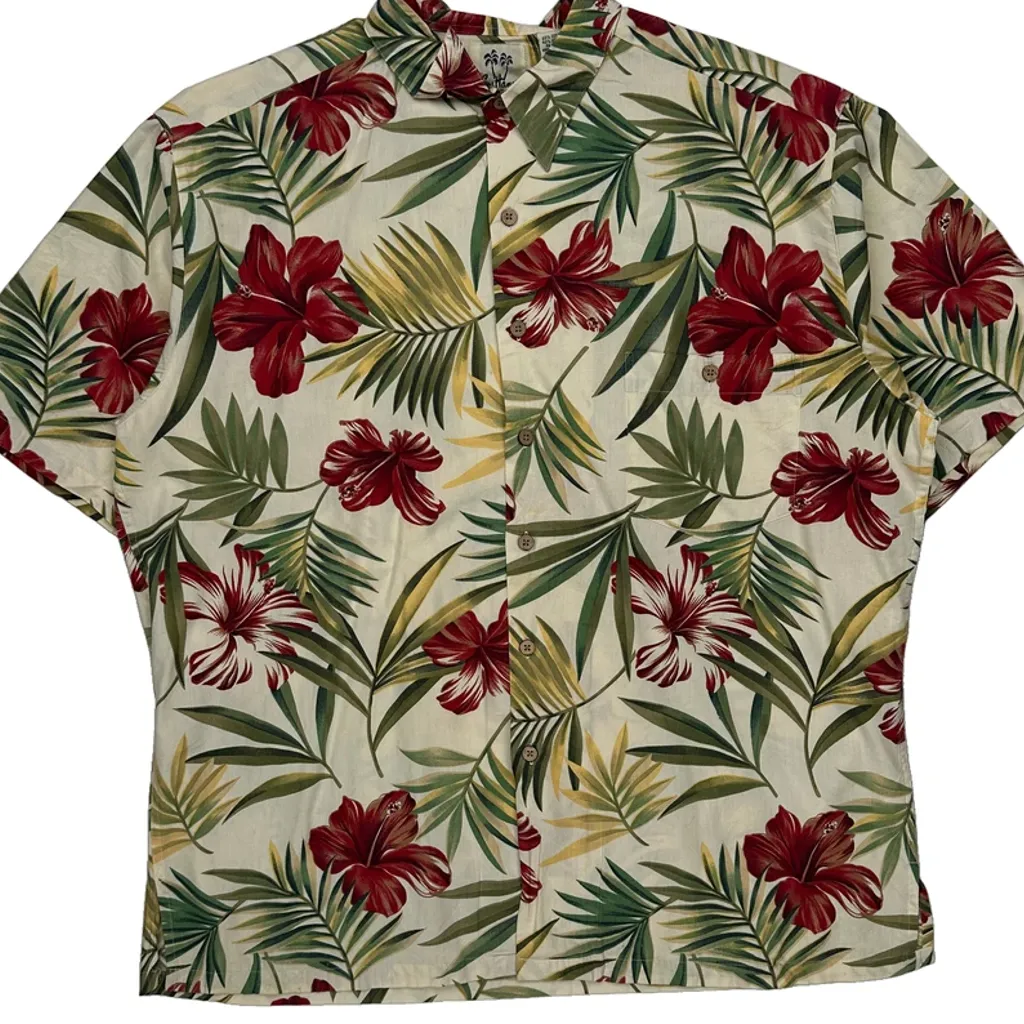 Pauttana Floral Hawaiian Shirt - XL Multicoloured Cotton Blend - Image 5