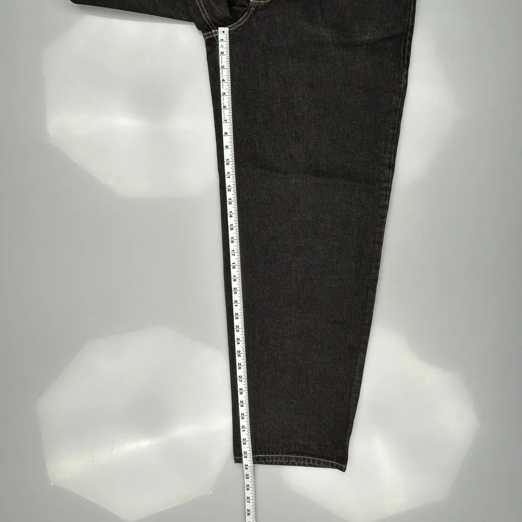 Pelle Baggy Jeans - 33W 33L Black Cotton - Image 6