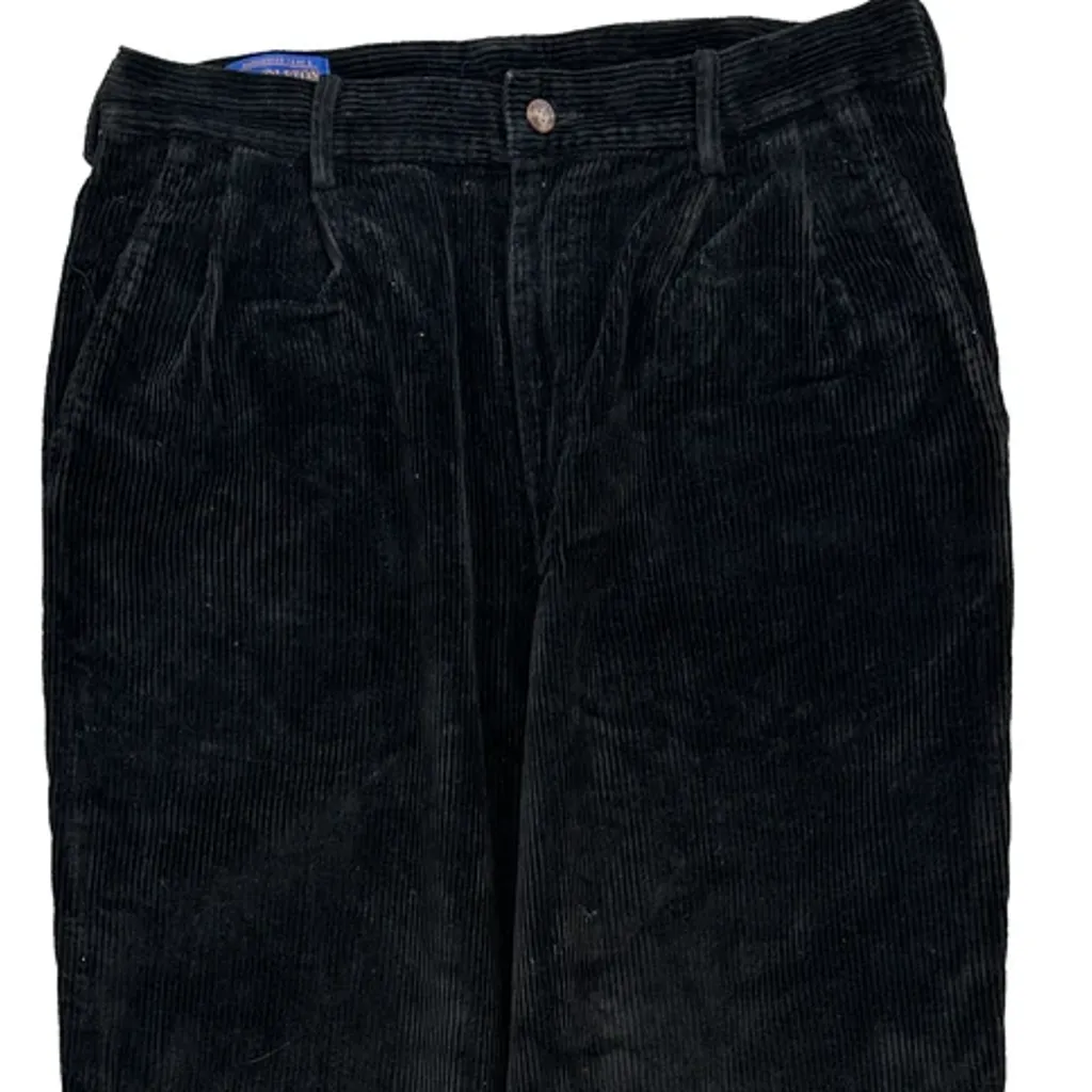 Pendleton Cord Trousers - 34″ Waist Black Cotton - Image 9