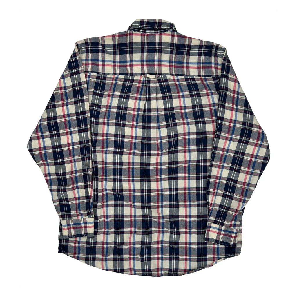 Pendleton Checked Flannel Shirt - Large Multicoloured Cotton - Image 2