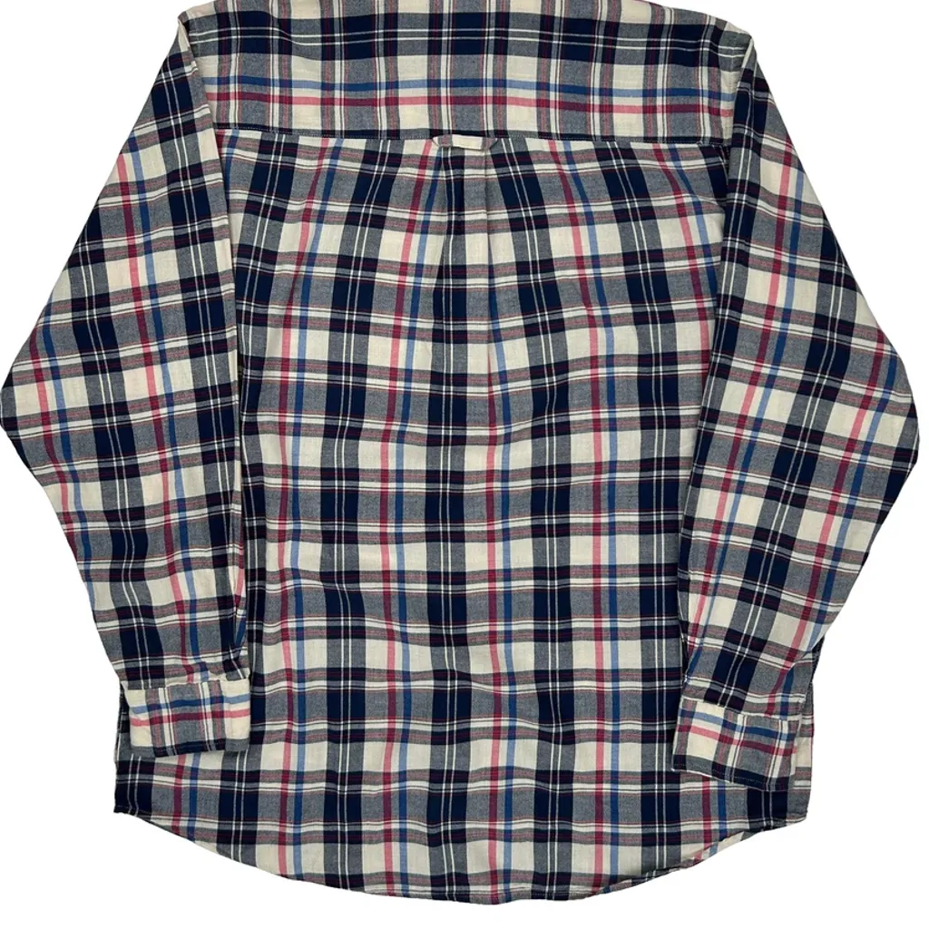 Pendleton Checked Flannel Shirt - Large Multicoloured Cotton - Image 6