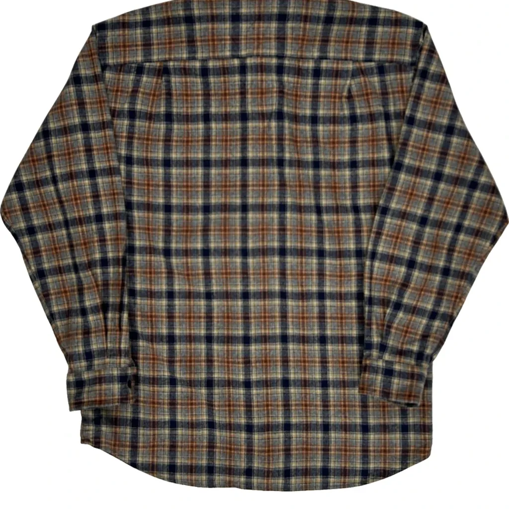 Pendleton Checked Flannel Shirt - Large Multicoloured Cotton - Image 6