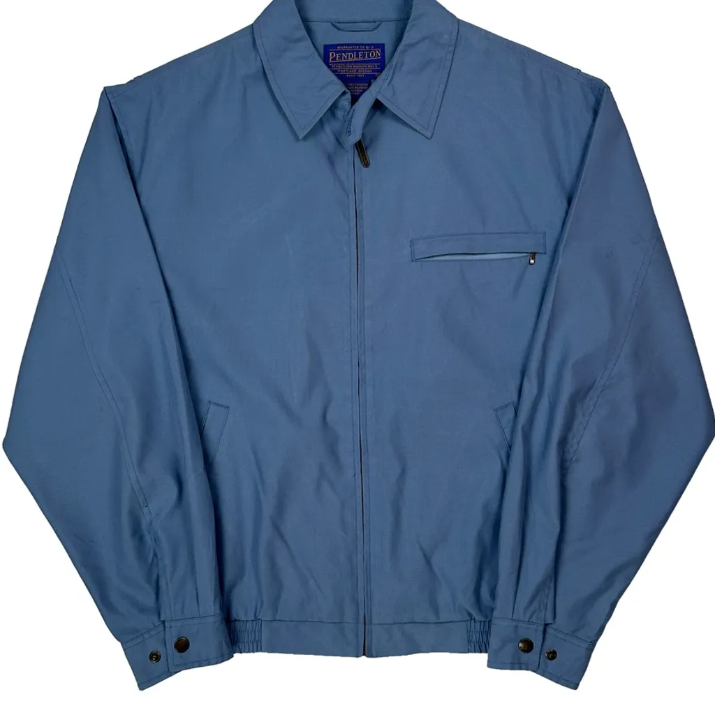 Pendleton Detroit Style Jacket - Medium Blue Polyester - Image 4