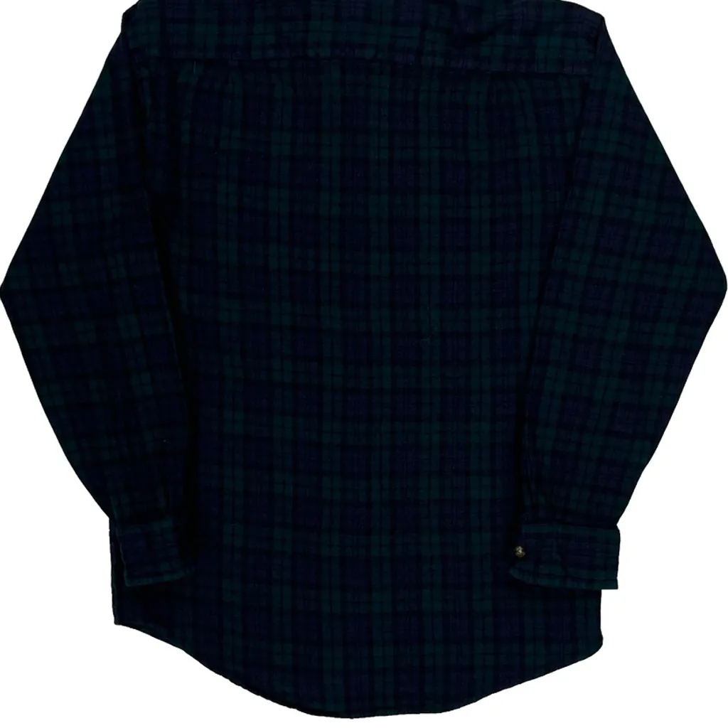 Pendleton Checked Shirt - Medium Green Wool - Image 7