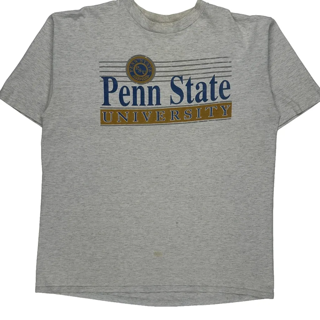 Penn State University Velva Sheen College T-Shirt - XL Grey Cotton - Image 5