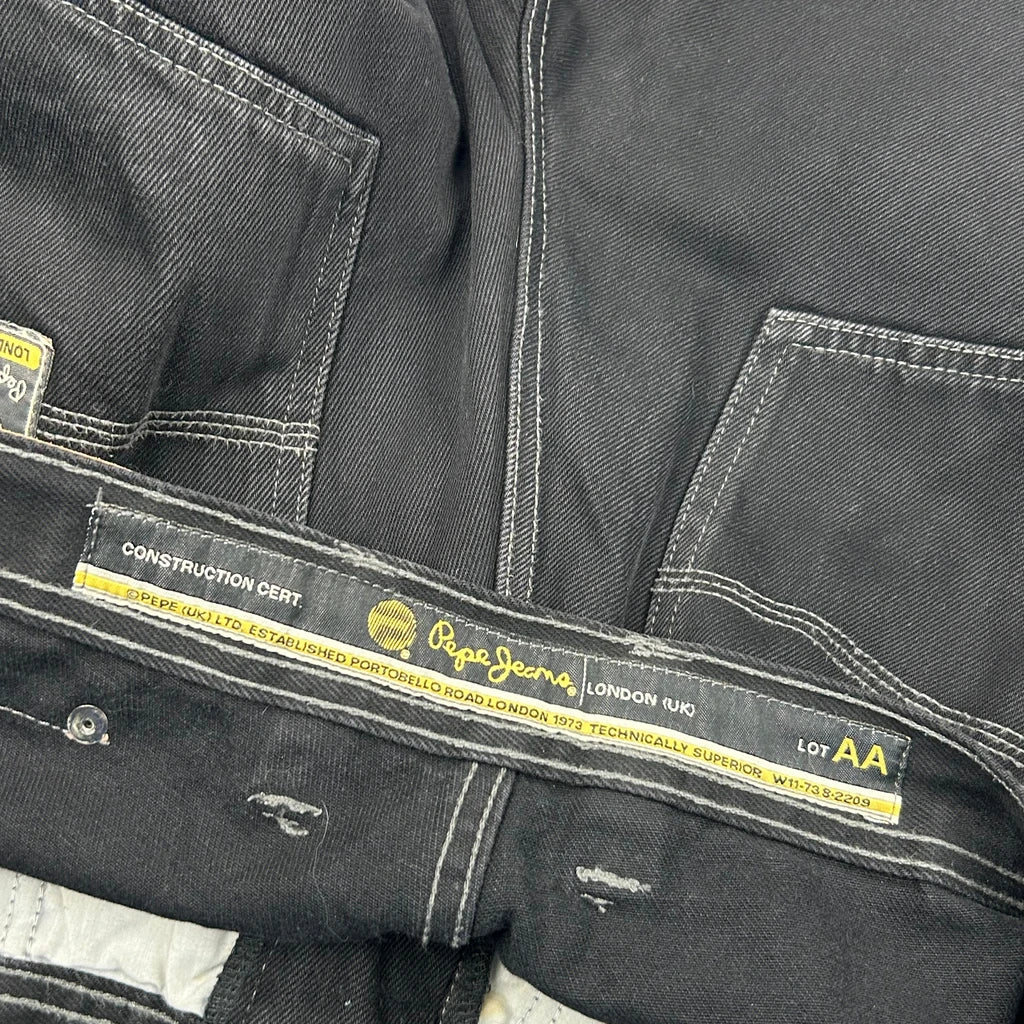 Pepe Jeans Baggy Carpenter Jeans - 31W 28L Black Cotton - Image 5