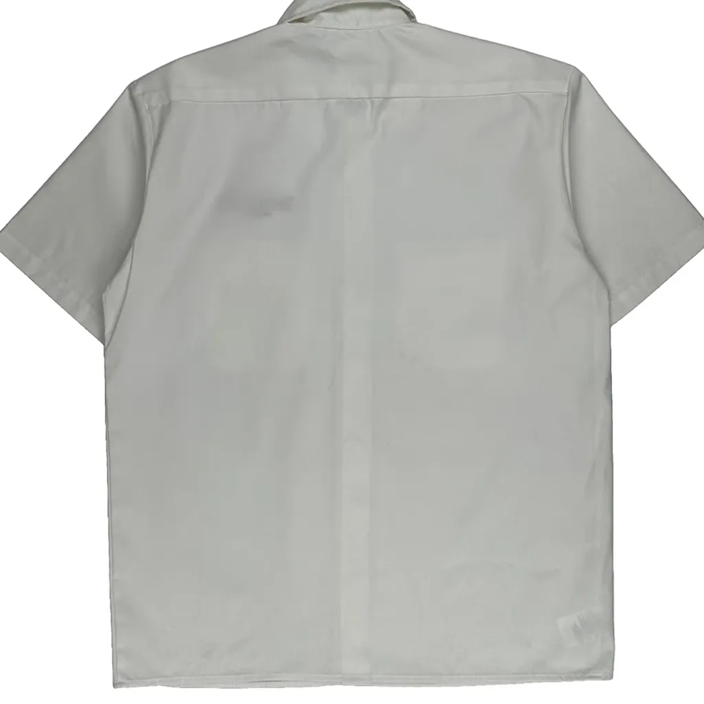 Pepperidge Farm Logo Dickies Short Sleeve Shirt - Large White Polyester Blend - Image 6