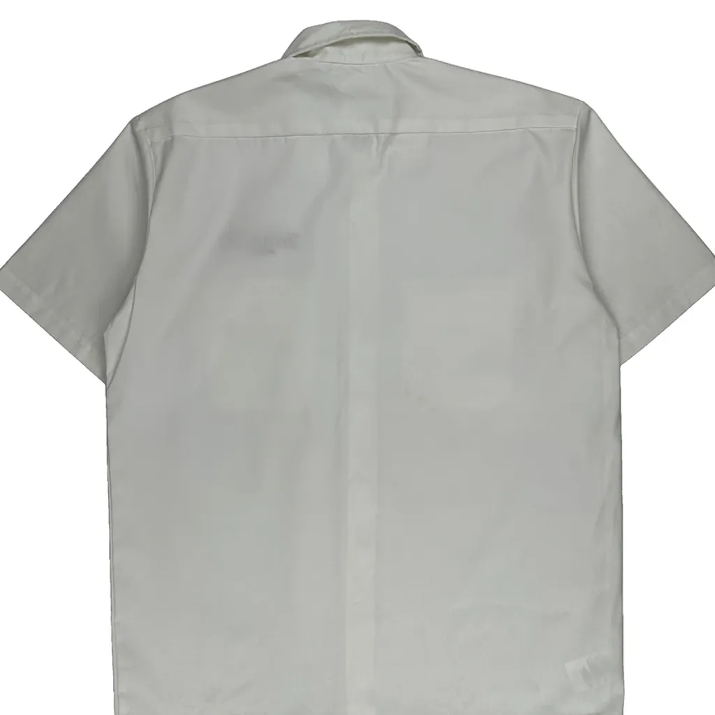 Pepperidge Farm Logo Dickies Short Sleeve Shirt - Large White Polyester Blend - Image 7