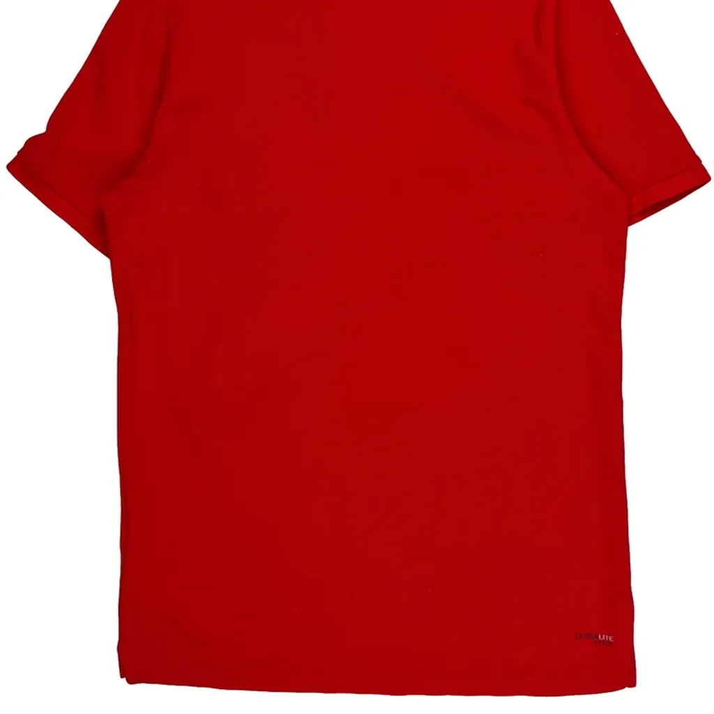 Performance Essentials Adidas Polo Shirt - Medium Red Cotton - Image 6