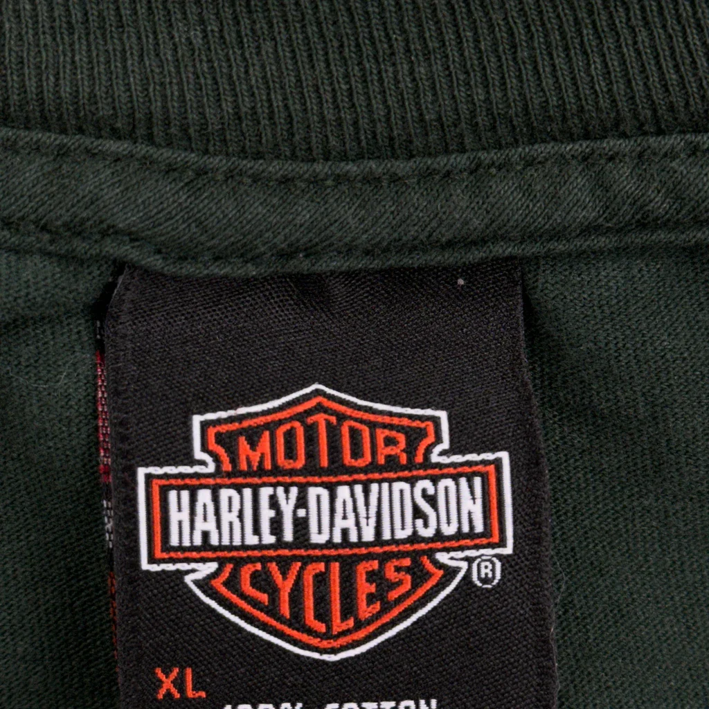 Perry Harley-Davidson Kalamazoo, Mi Harley Davidson Graphic T-Shirt - XL Green Cotton - Image 3