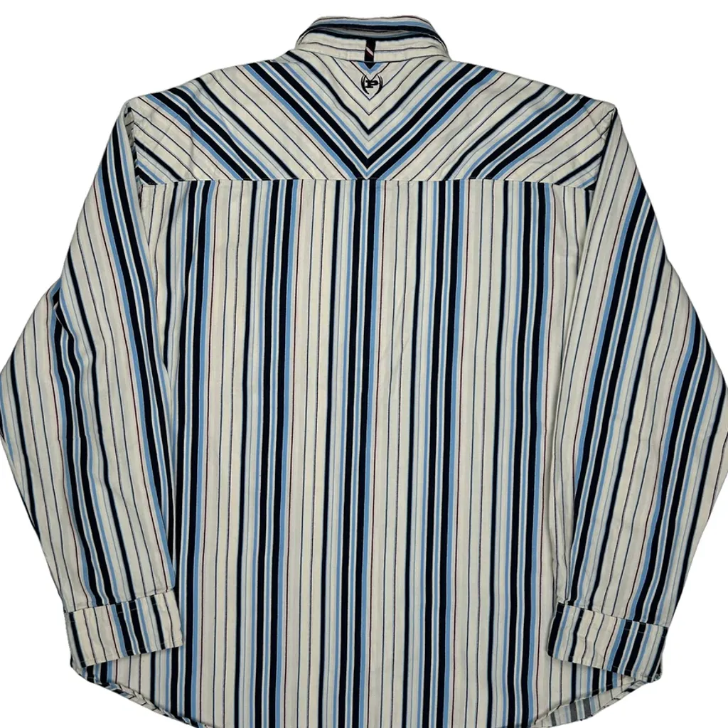 Phat Farm Striped Shirt - 3XL White Cotton - Image 6