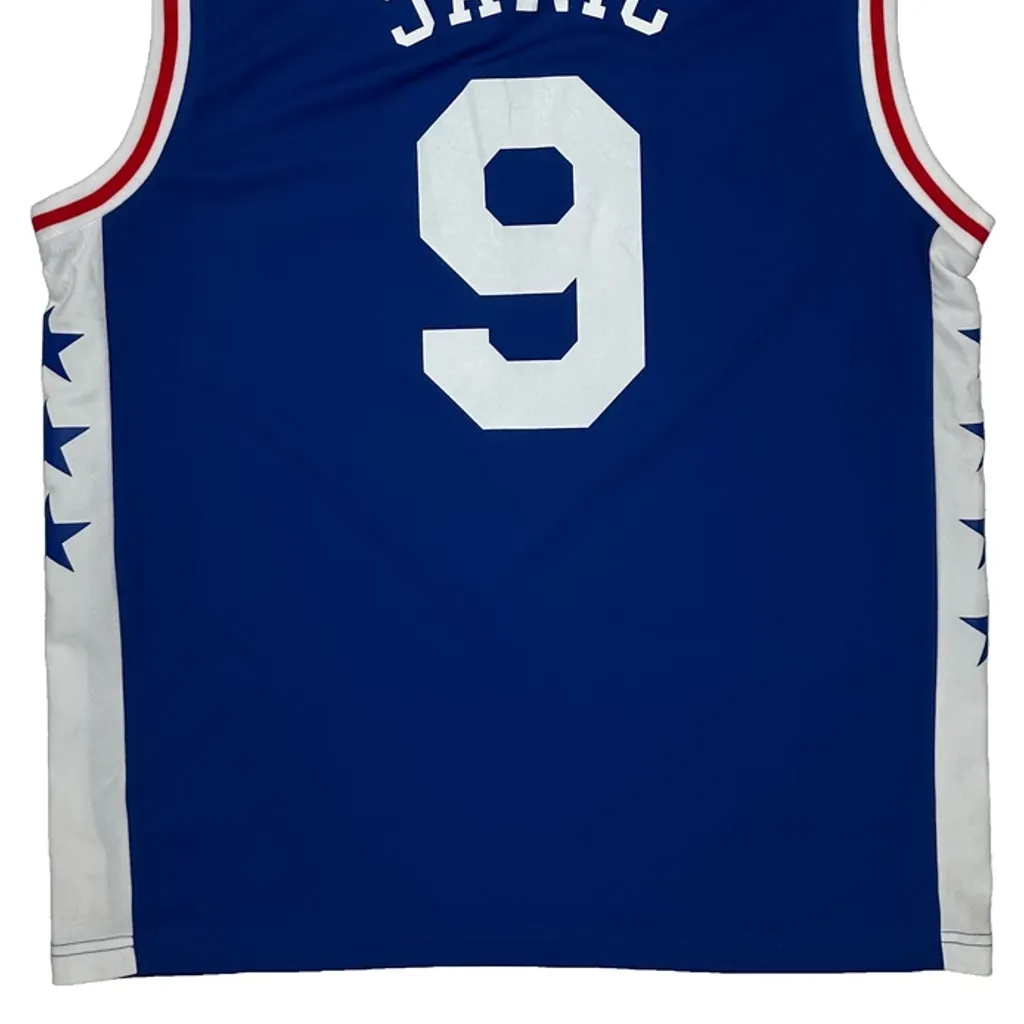 Philadelphia 76Ers Adidas Saric Jersey - Medium Blue Polyester - Image 6
