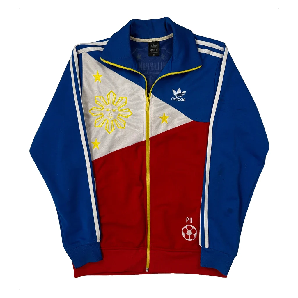 Philippines Adidas Graphic Track Jacket - Medium Multicoloured Polyester