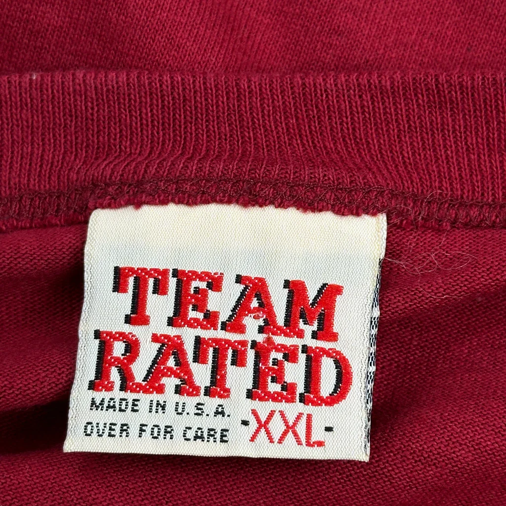 Phoenix Cardinals Team Rated Single Stitch T-Shirt - 2XL Red Cotton - Image 3