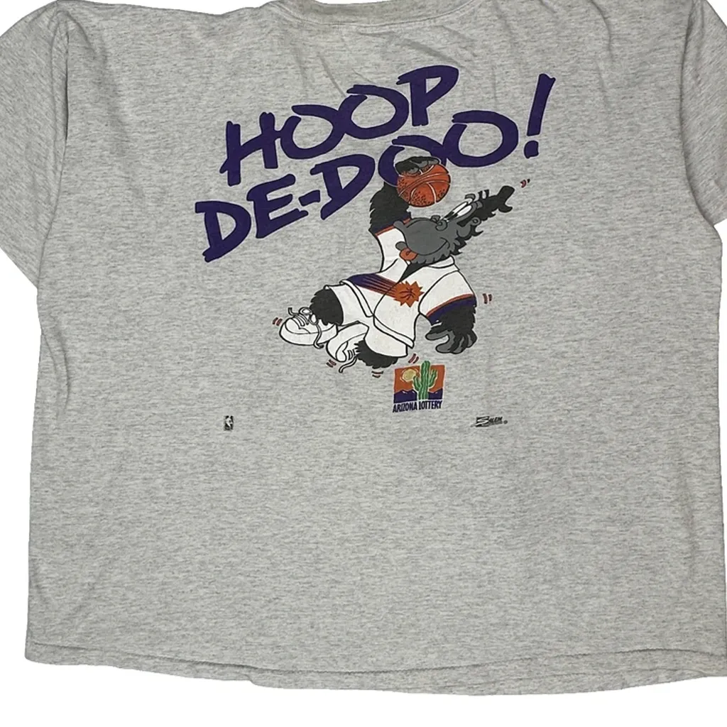 Phoenix Suns Salem Hoop Dee-Doo Graphic T-Shirt - XL Grey Cotton - Image 7