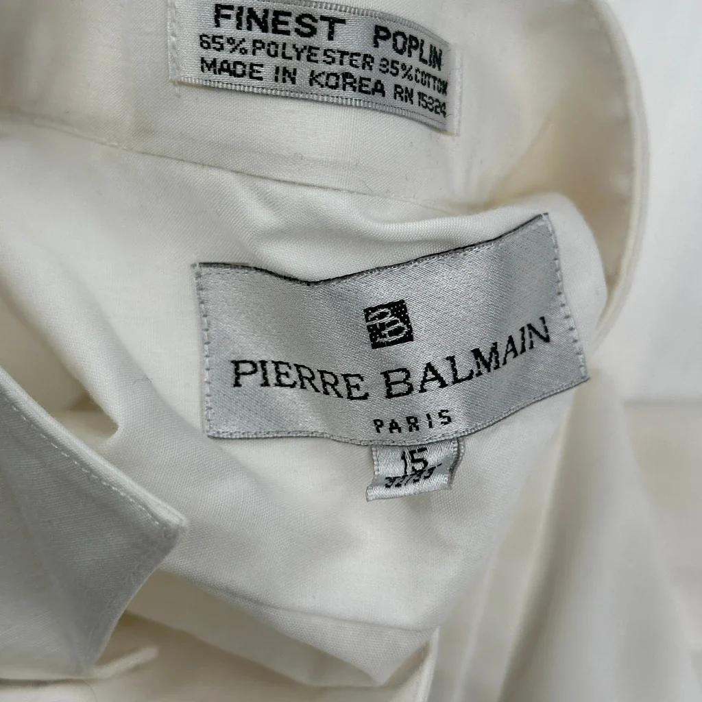 Pierre Balmain Shirt - Medium White Polyester Blend - Image 3