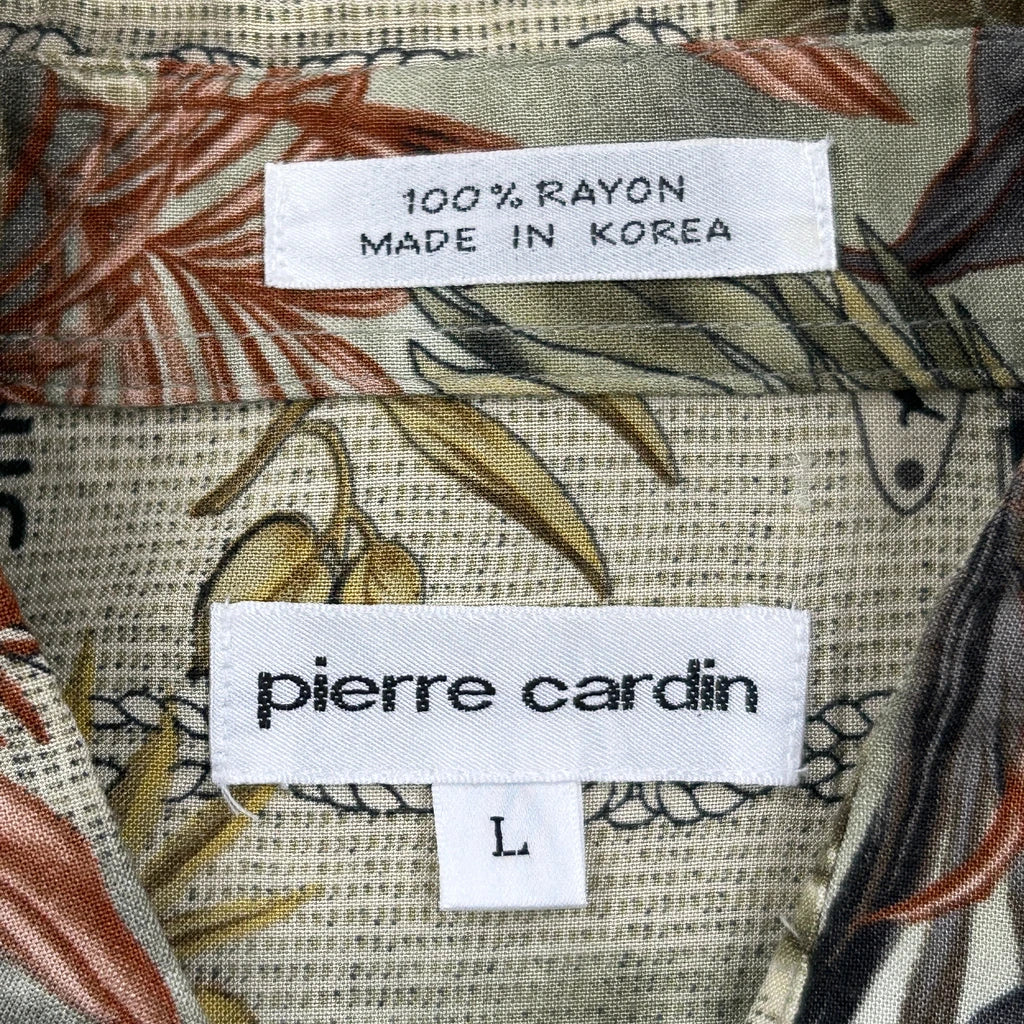 Pierre Cardin Floral Hawaiian Shirt - Large Multicoloured Viscose - Image 3