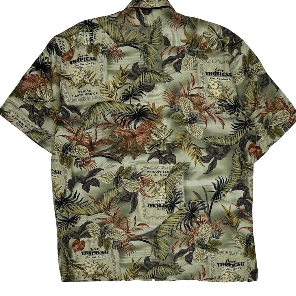 Pierre Cardin Floral Hawaiian Shirt - Large Multicoloured Viscose - Image 6