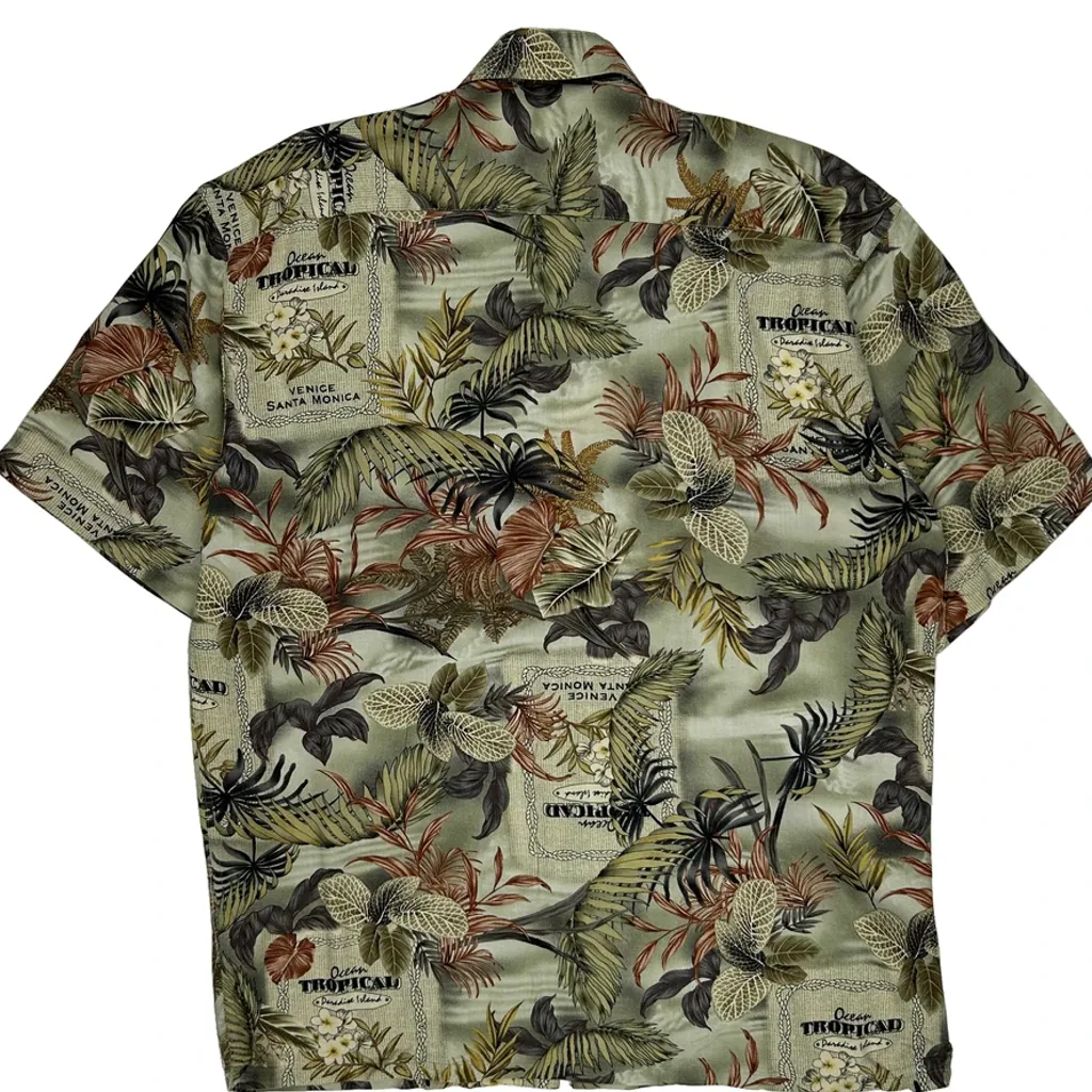 Pierre Cardin Floral Hawaiian Shirt - Large Multicoloured Viscose - Image 7