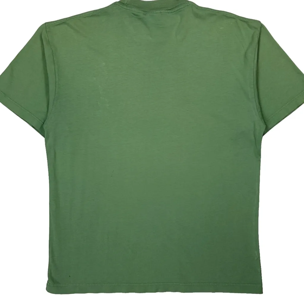 Piglet Embroidery Disney Cartoon T-Shirt - Large Green Cotton - Image 6
