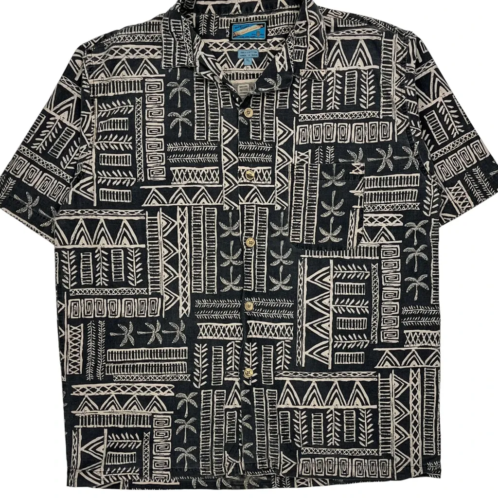 Pineapple Connection Hawaiian Shirt - XL Black Cotton - Image 4