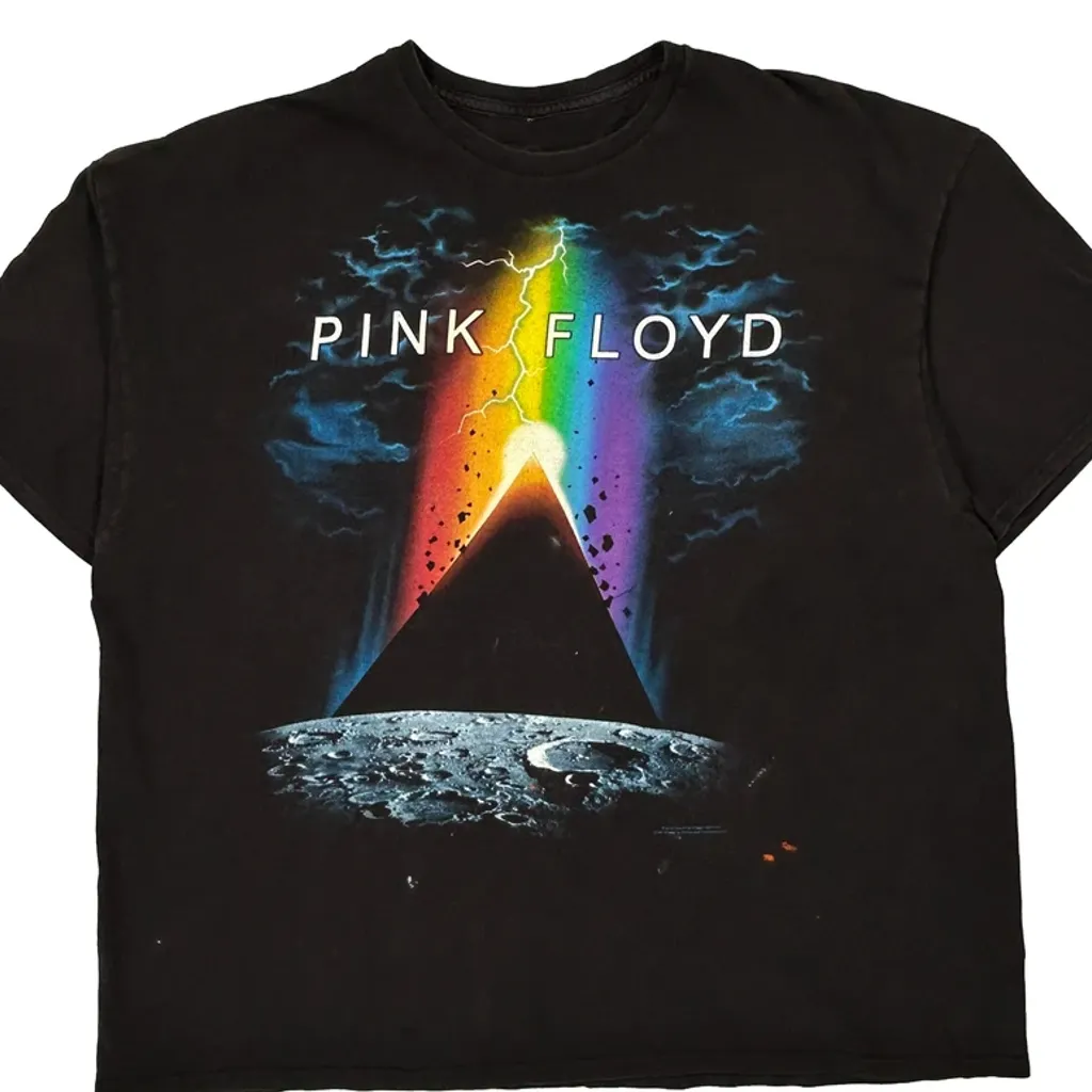 Pink Floyd Liquid Blue Band T-Shirt - 2XL Black Cotton - Image 4