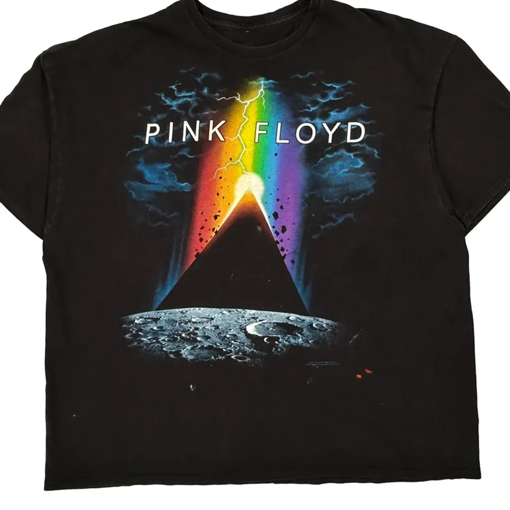Pink Floyd Liquid Blue Band T-Shirt - 2XL Black Cotton - Image 5