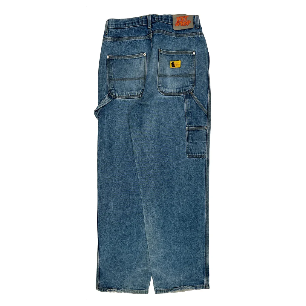 Pit Stop Carpenter Jeans - 30W 32L Blue Denim