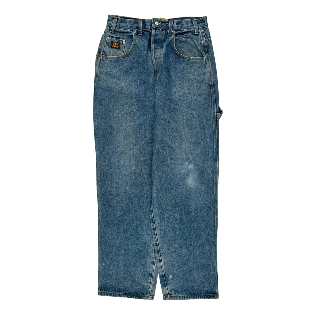 Pit Stop Carpenter Jeans - 30W 32L Blue Denim - Image 2
