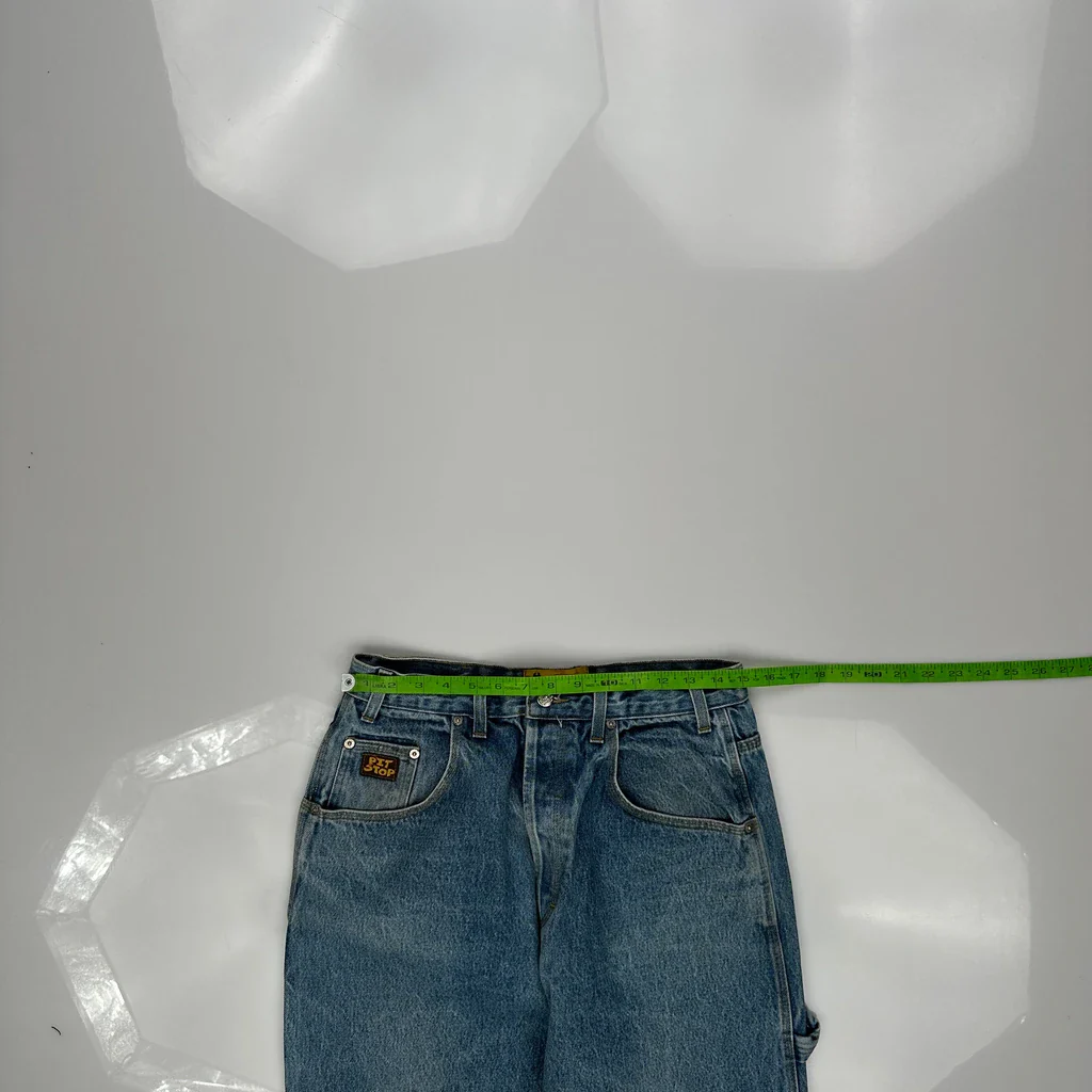 Pit Stop Carpenter Jeans - 30W 32L Blue Denim - Image 3