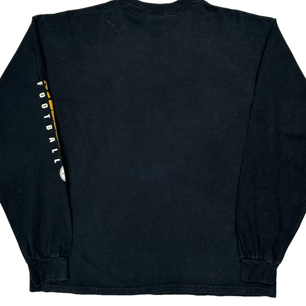 Pittsburgh Steelers N.F.L. Team Apparel Long Sleeve T-Shirt - XL Black Cotton - Image 6