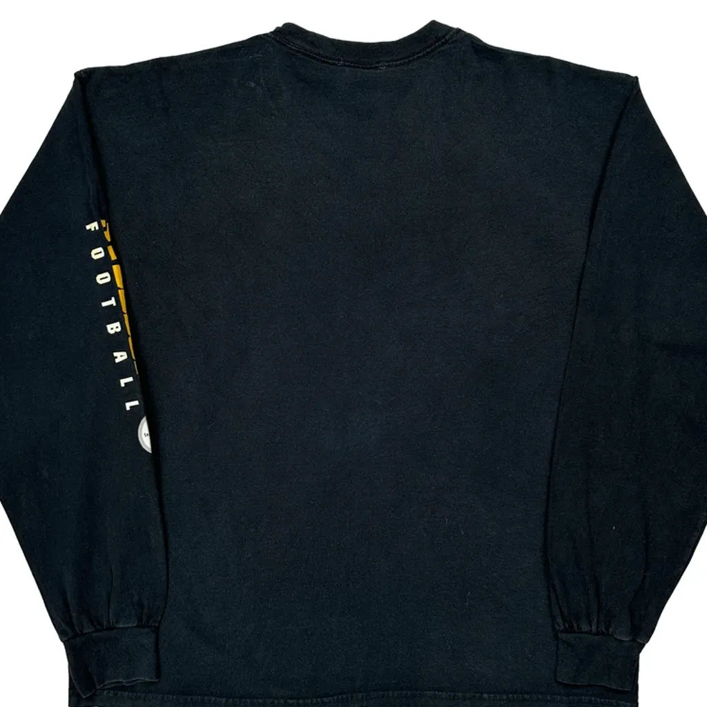 Pittsburgh Steelers N.F.L. Team Apparel Long Sleeve T-Shirt - XL Black Cotton - Image 7