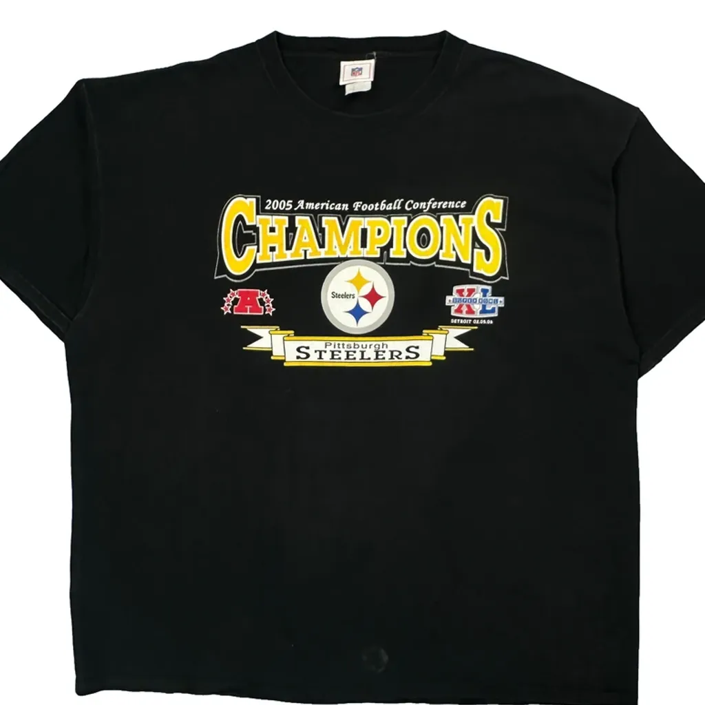 Pittsburgh Steelers Nfl T-Shirt - 2XL Black Cotton - Image 4