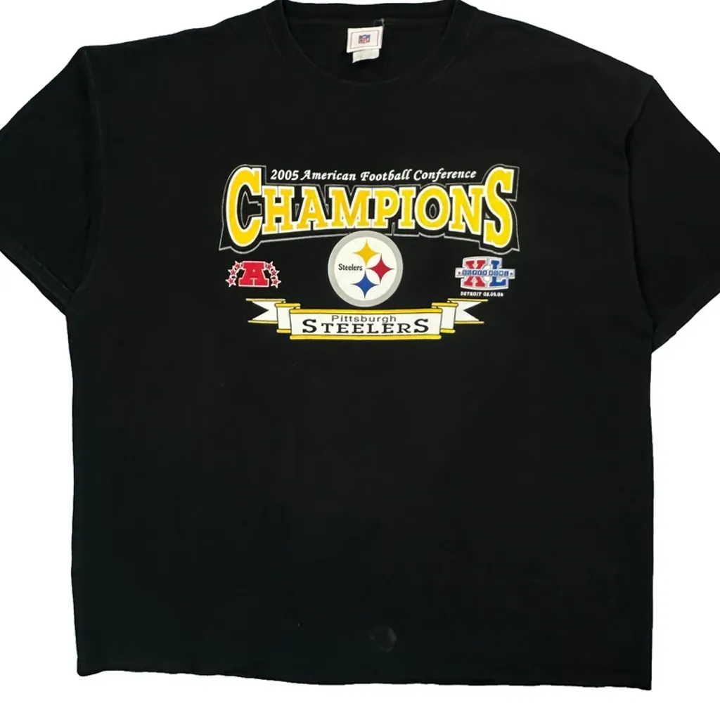 Pittsburgh Steelers Nfl T-Shirt - 2XL Black Cotton - Image 5