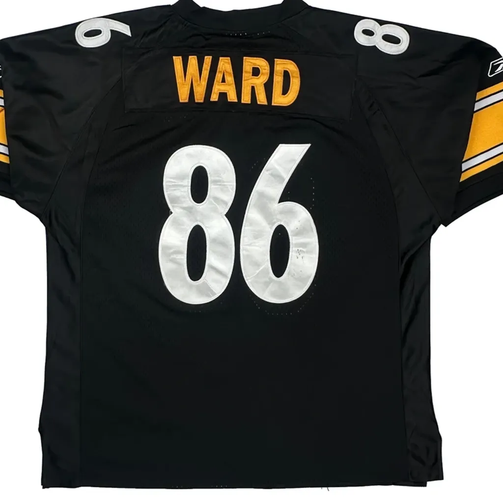 Pittsburgh Steelers Reebok Nfl Jersey - XL Black Polyester - Image 6