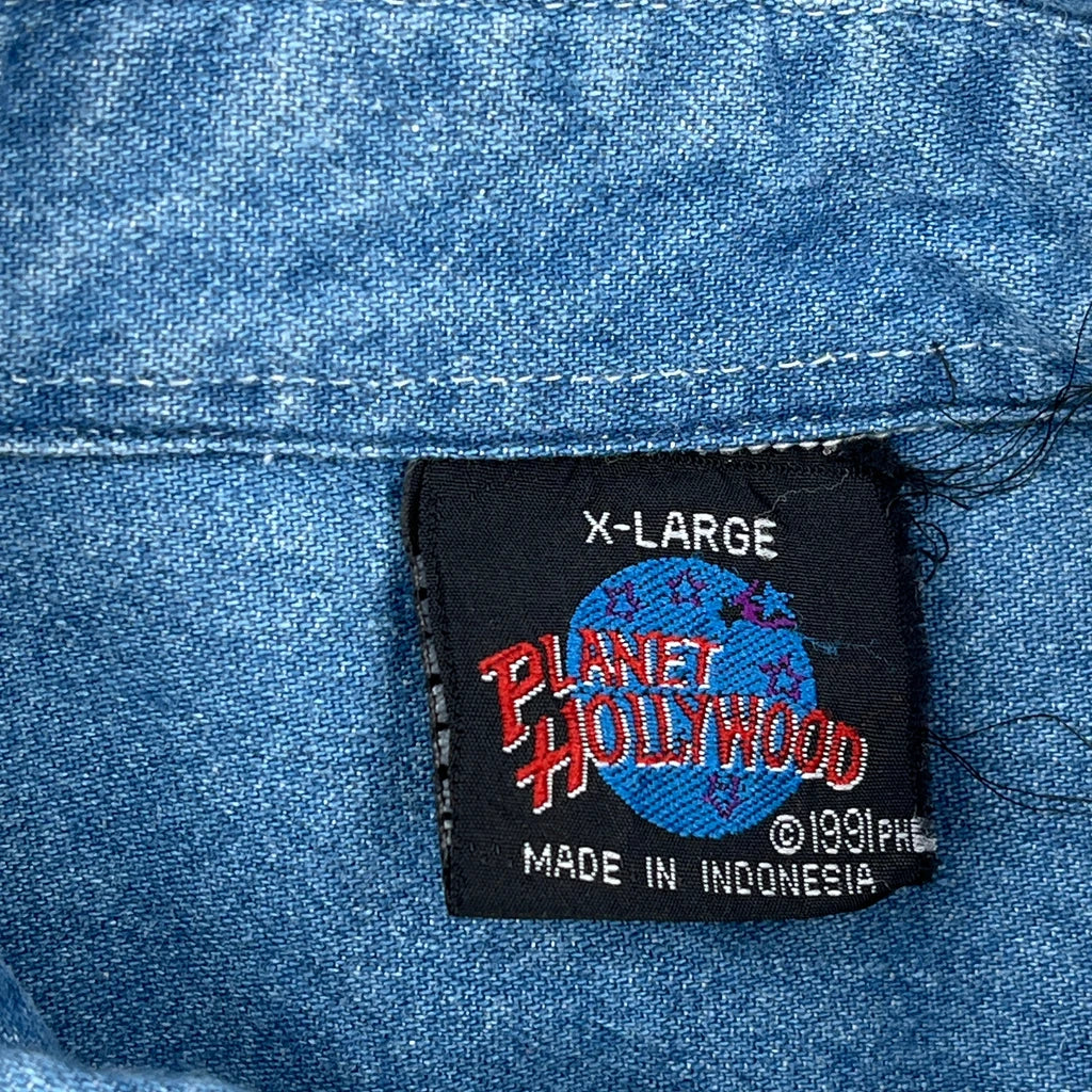 Planet Hollywood Denim Shirt - XL Blue Denim - Image 3