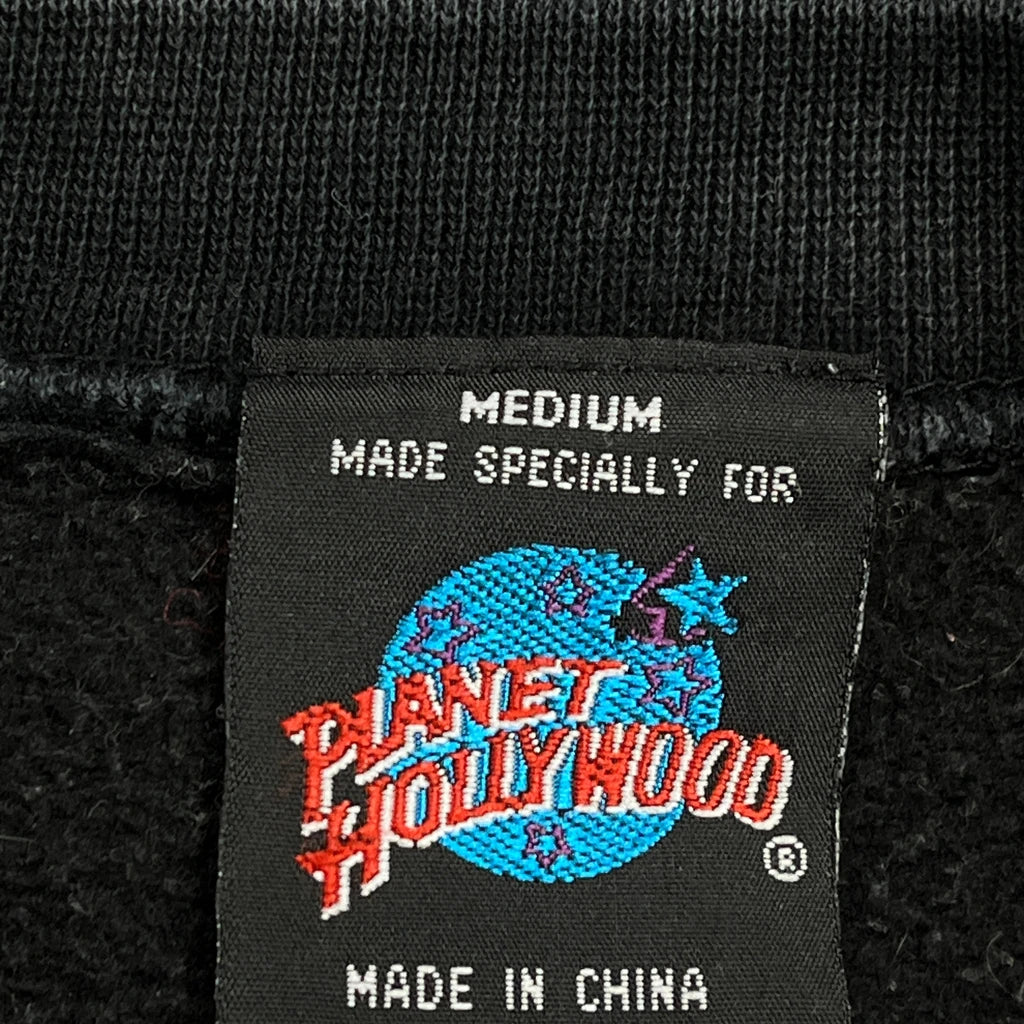 Planet Hollywood Graphic Sweatshirt - Medium Black Cotton - Image 3
