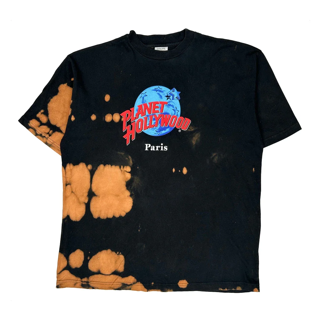 Planet Hollywood T-Shirt - XL Black Cotton