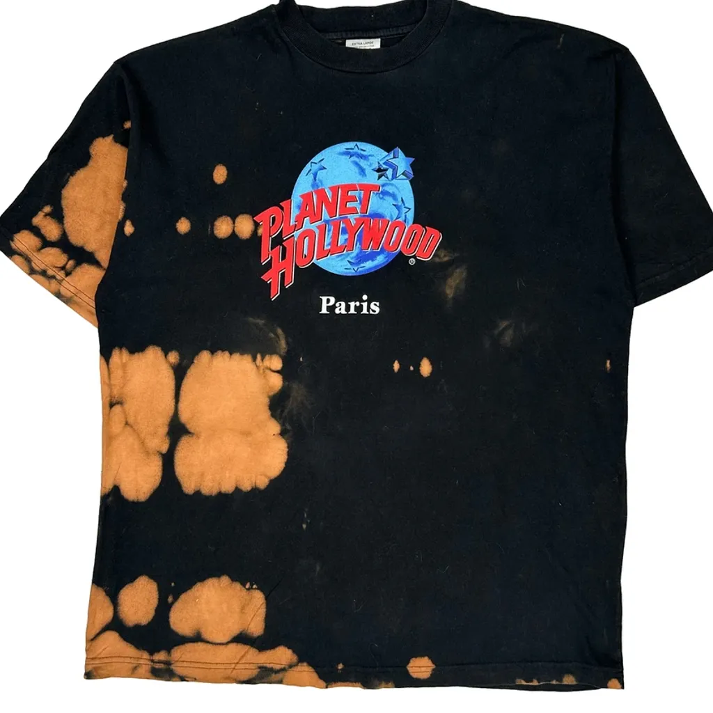 Planet Hollywood T-Shirt - XL Black Cotton - Image 5