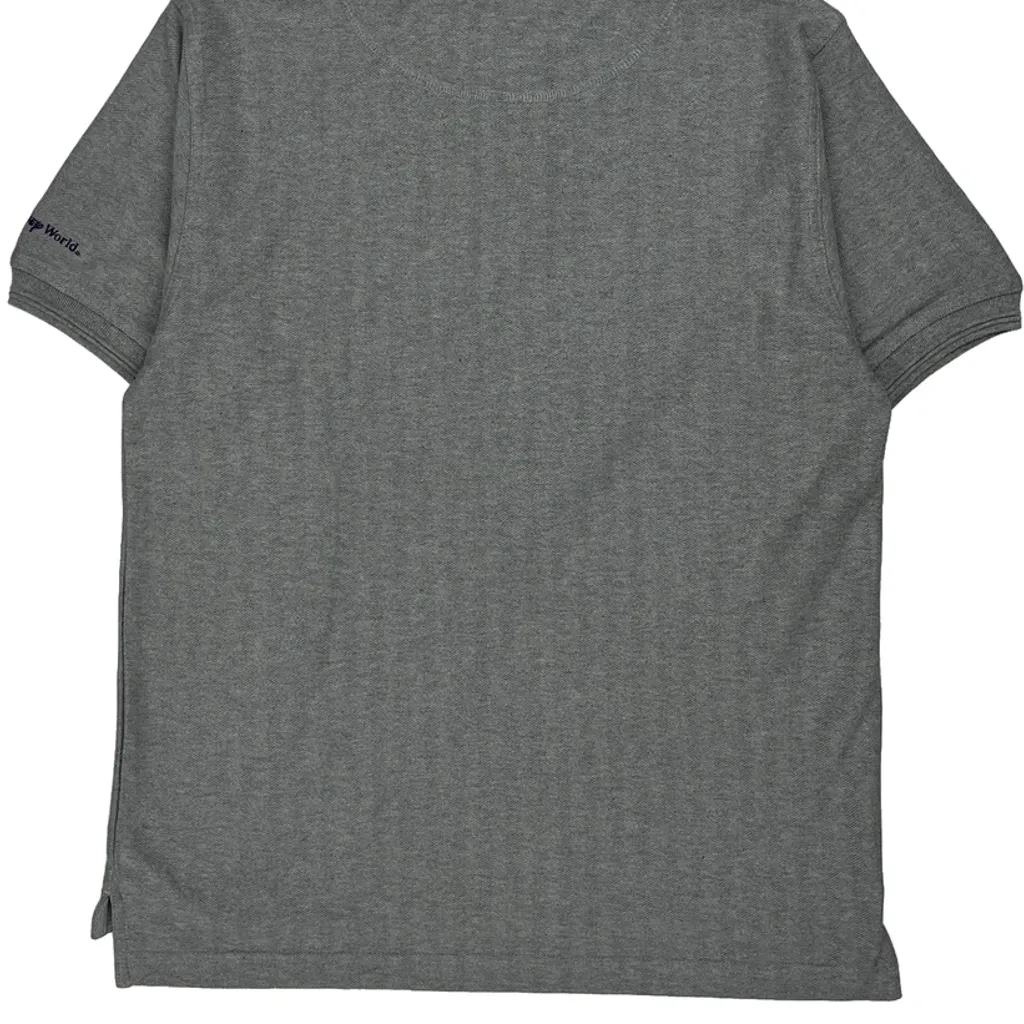 Play It! Disney Graphic Polo Shirt - Small Grey Cotton - Image 7