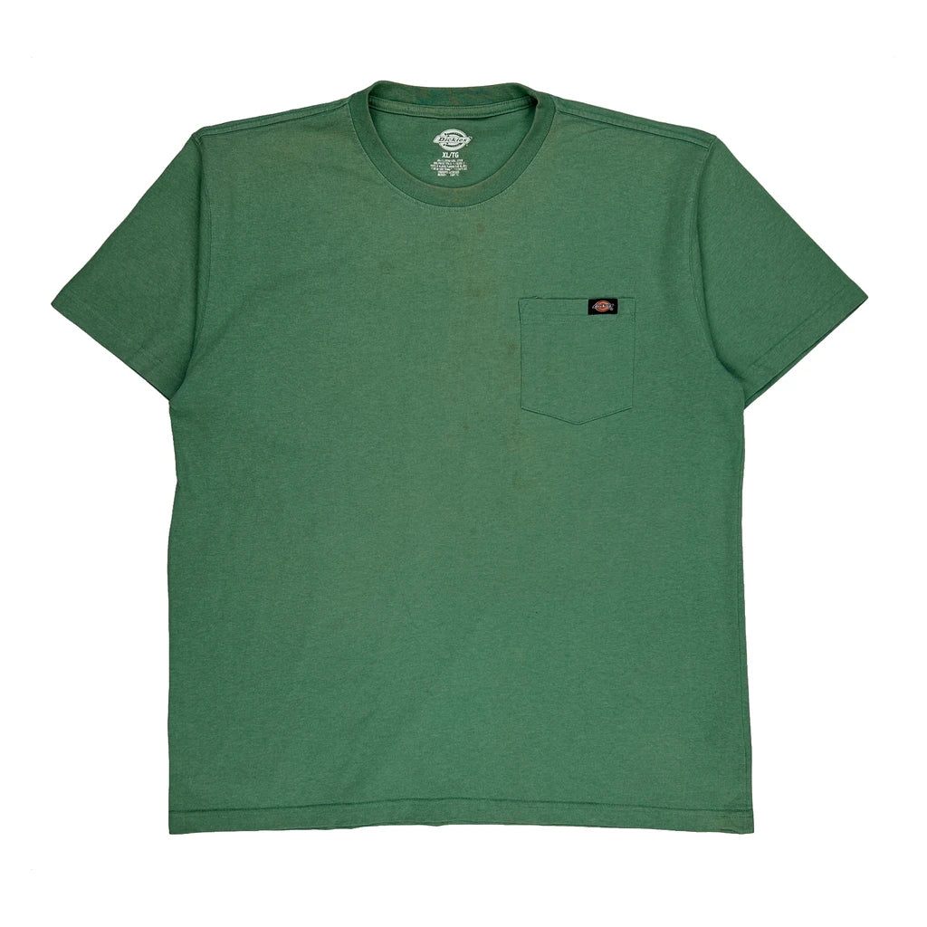 Pocket Dickies T-Shirt - XL Green Cotton Blend