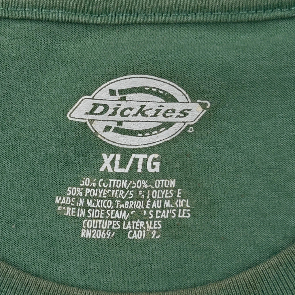 Pocket Dickies T-Shirt - XL Green Cotton Blend - Image 3