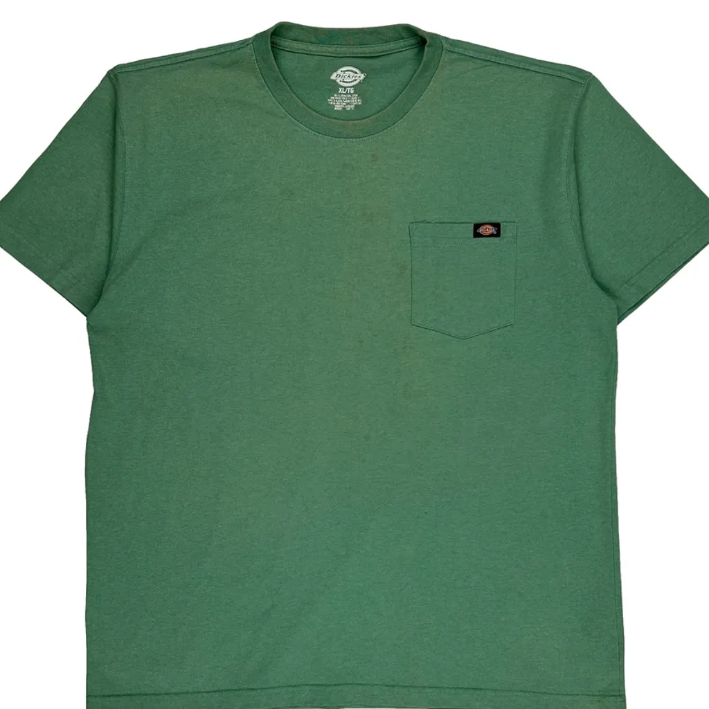 Pocket Dickies T-Shirt - XL Green Cotton Blend - Image 4