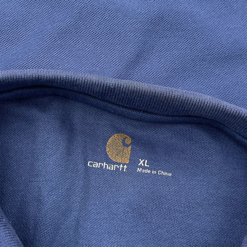 Pocket On Chest Carhartt Polo Shirt - XL Blue Cotton - Image 3