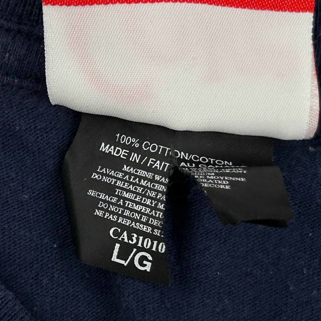 Polar Bear Coca-Cola Graphic T-Shirt - Large Navy Cotton - Image 4