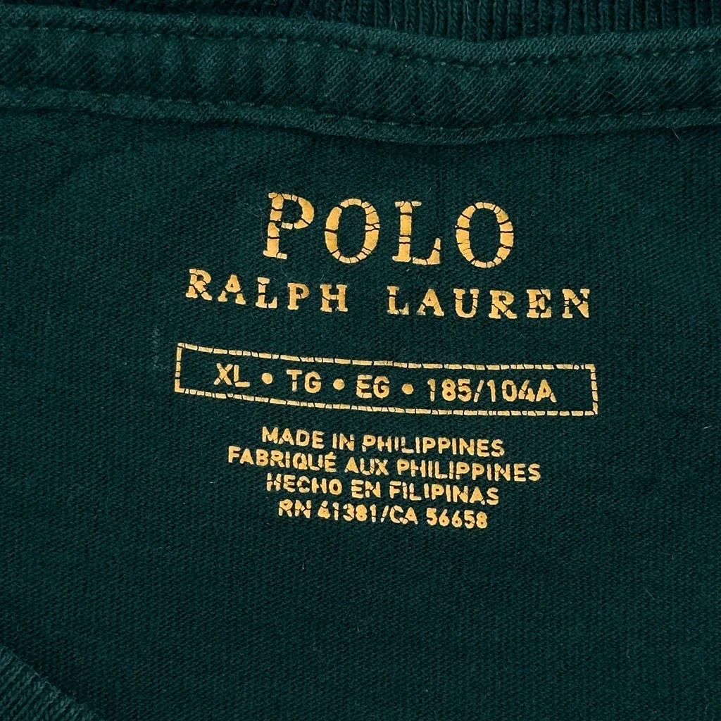Polo Bear Polo By Ralph Lauren Graphic T-Shirt - XL Green Cotton - Image 3