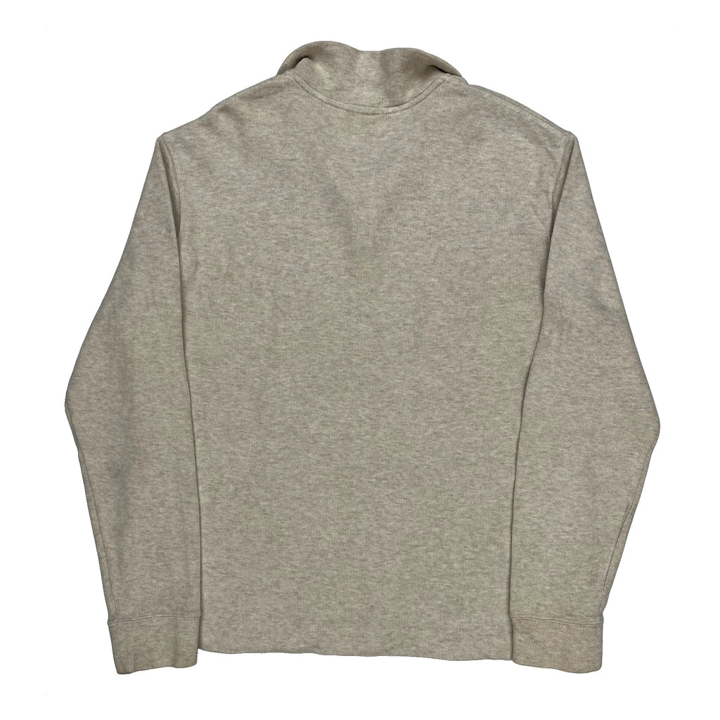 Polo By Ralph Lauren 1/4 Zip - Large Beige Cotton - Image 2