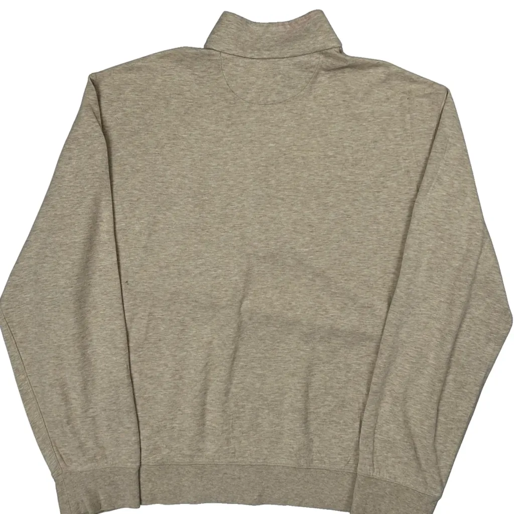 Polo By Ralph Lauren 1/4 Zip - Large Beige Cotton - Image 6