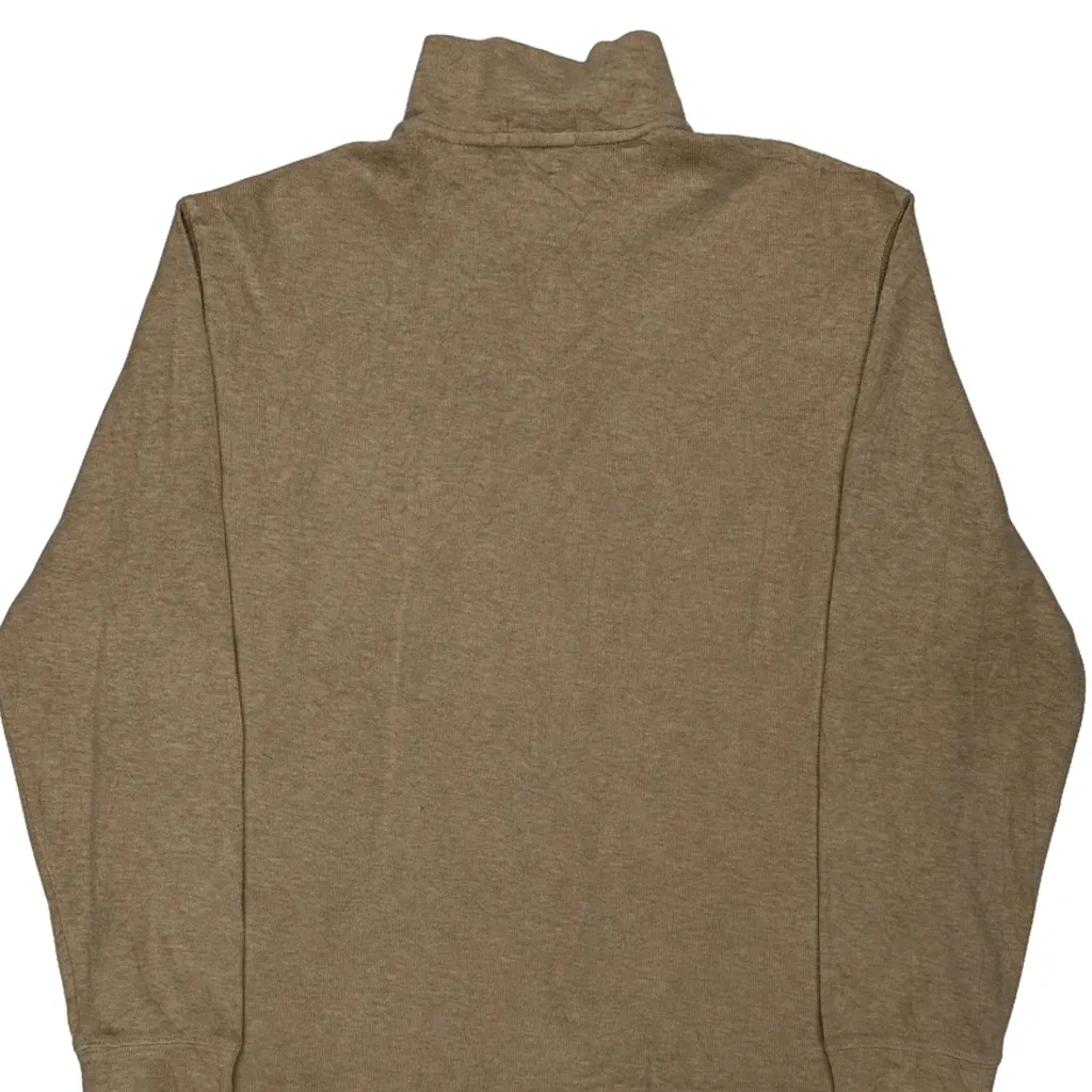Polo By Ralph Lauren 1/4 Zip - Large Beige Cotton - Image 6