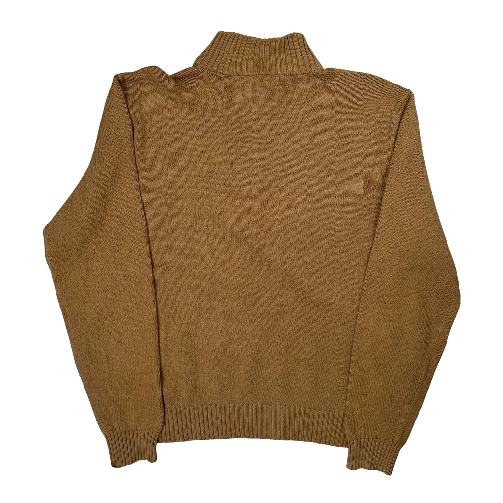 Polo By Ralph Lauren 1/4 Zip - XL Beige Cotton - Image 2